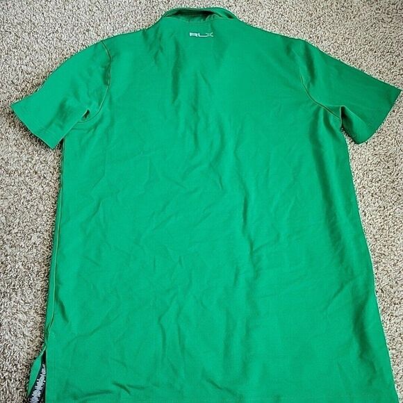 RLX Ralph Lauren Polo Shirt Mens Large Green Short Sleeve Golf Logo - Picture 6 of 8